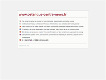 Tablet Screenshot of petanque-centre-news.fr